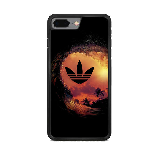 Adidas Logo Wave Sunset iPhone 8 Plus Case