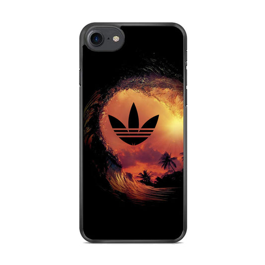 Adidas Logo Wave Sunset iPhone 8 Case