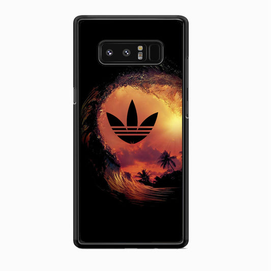Adidas Logo Wave Sunset Samsung Galaxy Note 8 Case
