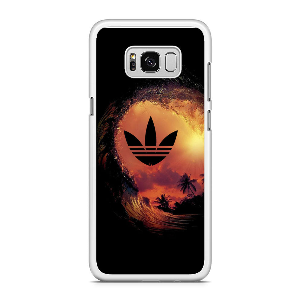 Adidas Logo Wave Sunset Samsung Galaxy S8 Case