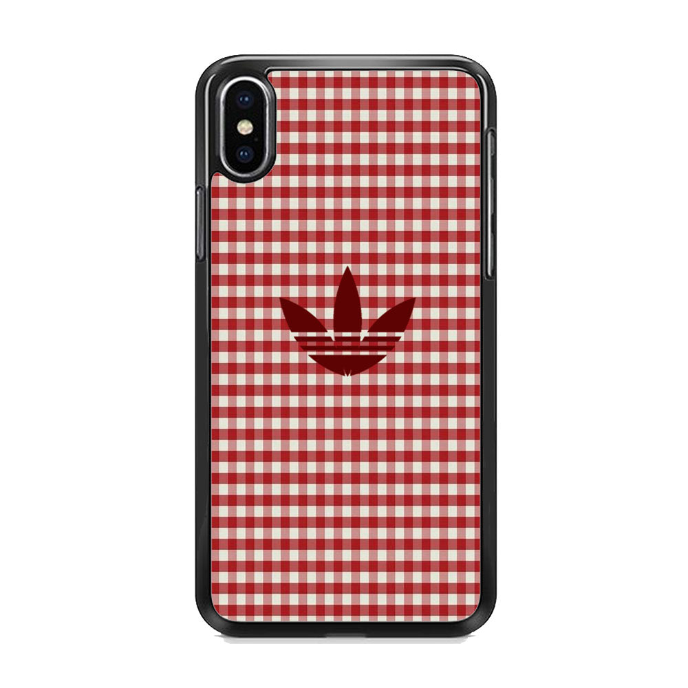 Adidas Red Flannel iPhone X Case