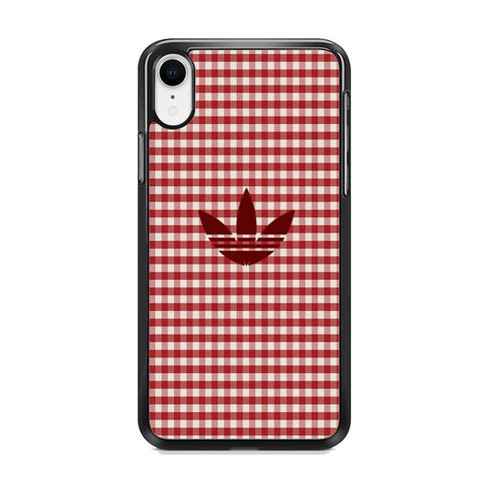 Adidas Red Flannel iPhone XR Case