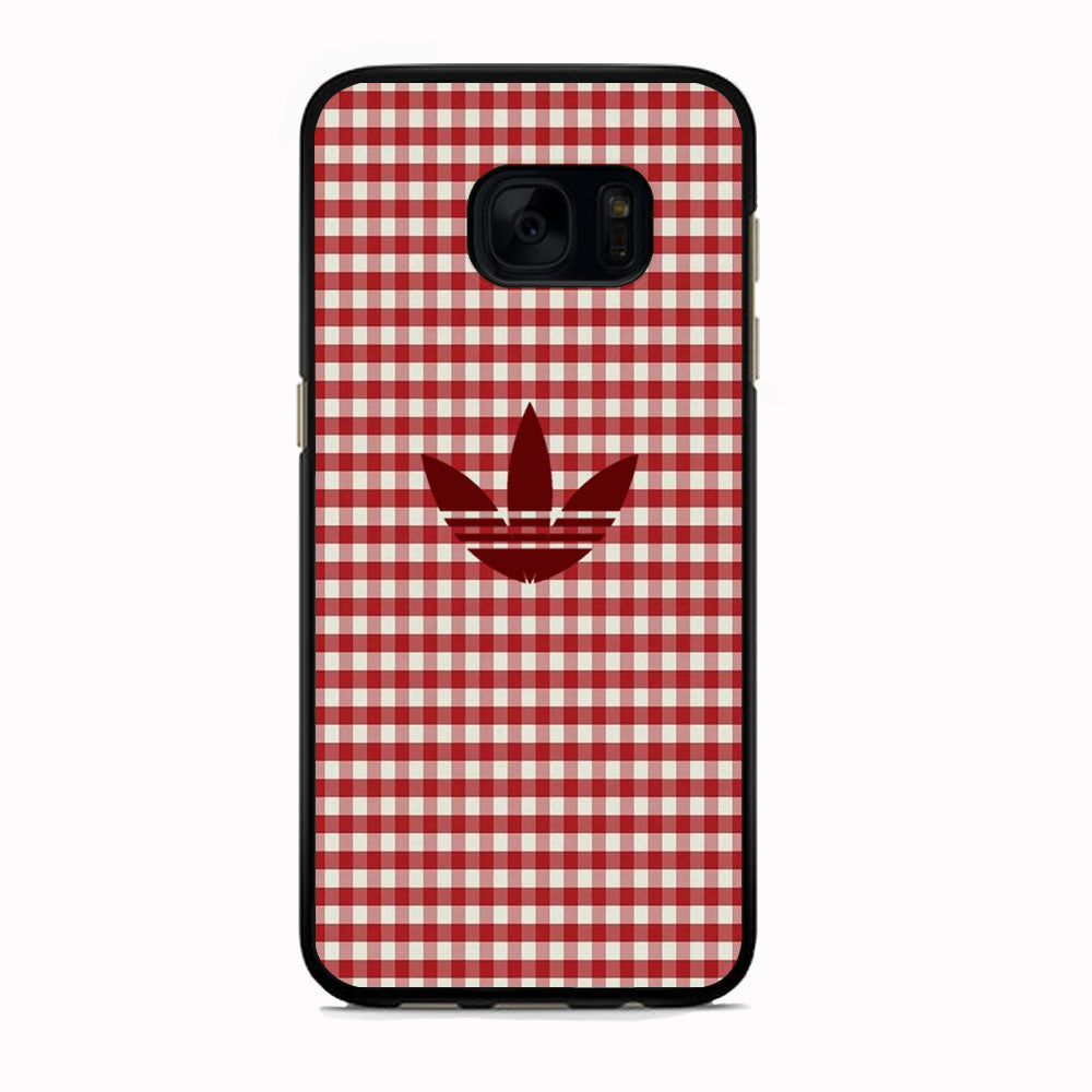 Adidas Red Flannel Samsung Galaxy S7 Edge Case