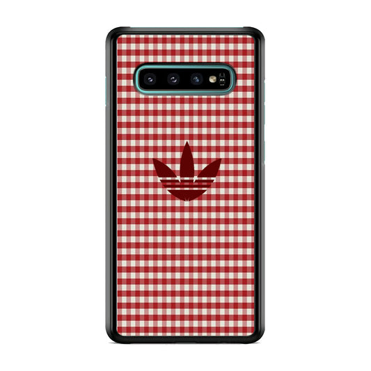Adidas Red Flannel Samsung Galaxy S10 Case
