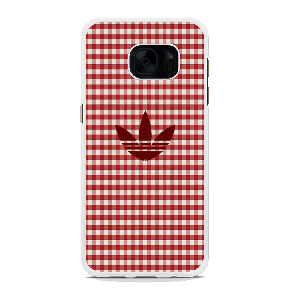 Adidas Red Flannel Samsung Galaxy S7 Edge Case