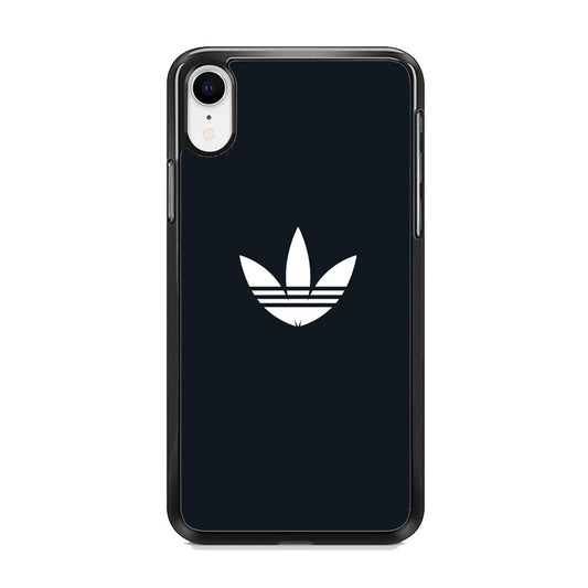 Adidas Space Grey White Logo iPhone XR Case