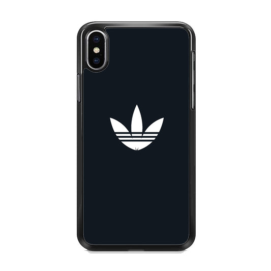 Adidas Space Grey White Logo iPhone X Case