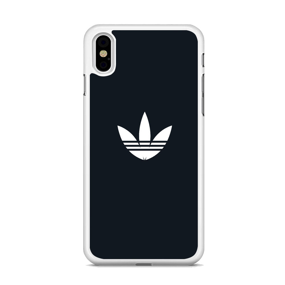 Adidas Space Grey White Logo iPhone X Case