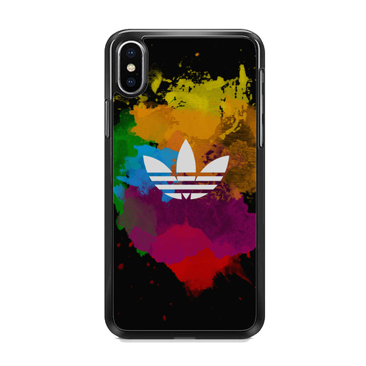 Adidas Splash Paint Logo iPhone X Case