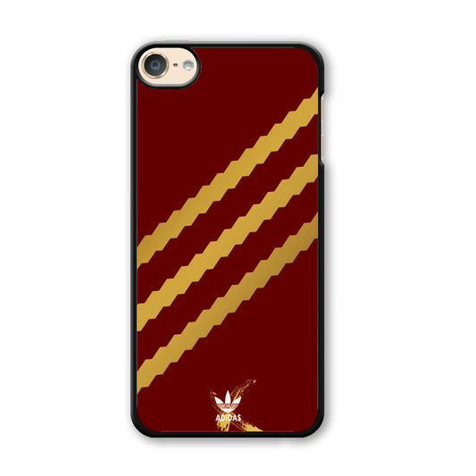 Adidas Stripe Royal Gold Maroon iPod Touch 6 Case - Carneyforia