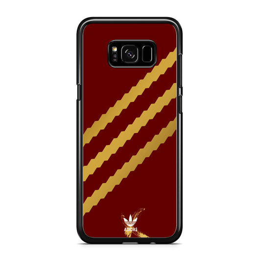 Adidas Stripe Royal Gold Maroon Samsung Galaxy S8 Case