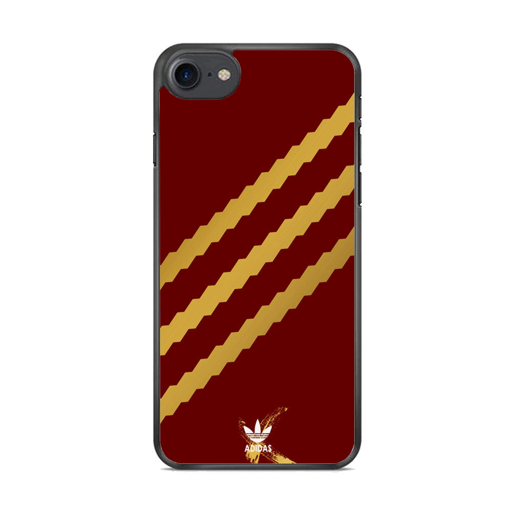 Adidas Stripe Royal Gold Maroon iPhone 7 Case