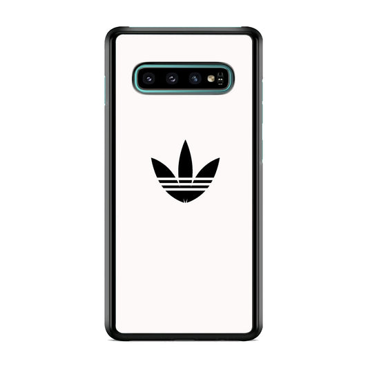 Adidas White Bone Logo Black Samsung Galaxy S10 Case
