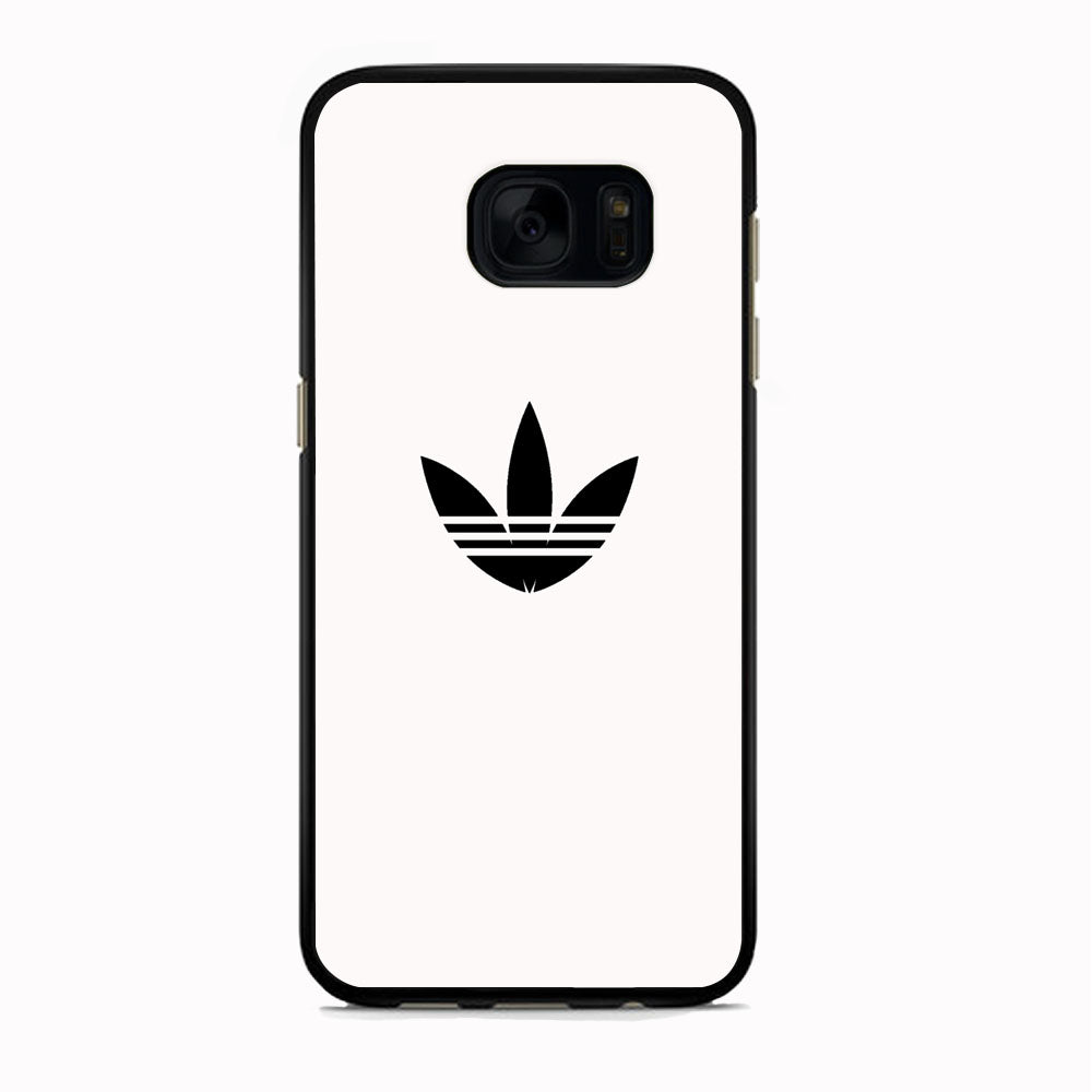 Adidas White Bone Logo Black Samsung Galaxy S7 Edge Case