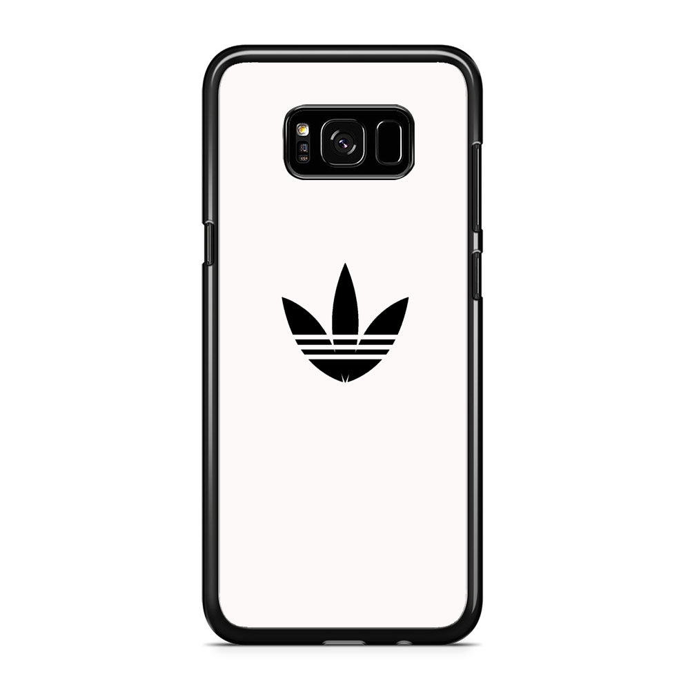Adidas White Bone Logo Black Samsung Galaxy S8 Case