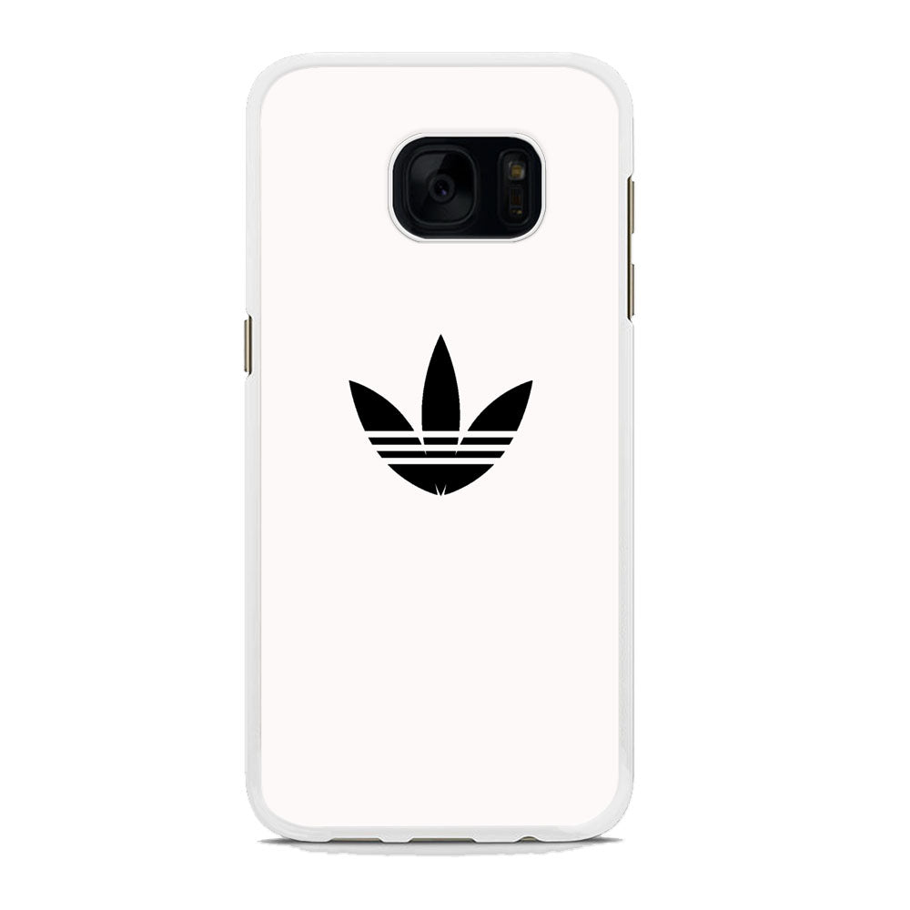Adidas White Bone Logo Black Samsung Galaxy S7 Edge Case