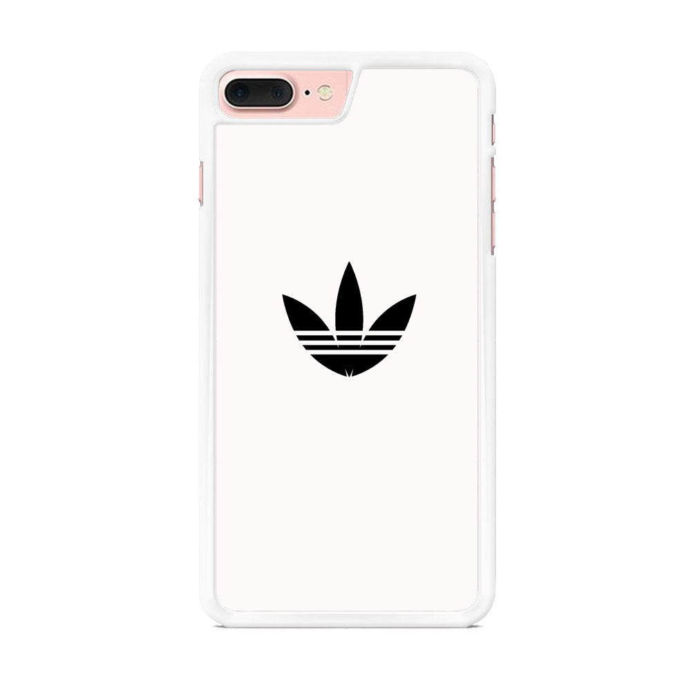 Adidas White Bone Logo Black iPhone 8 Plus Case