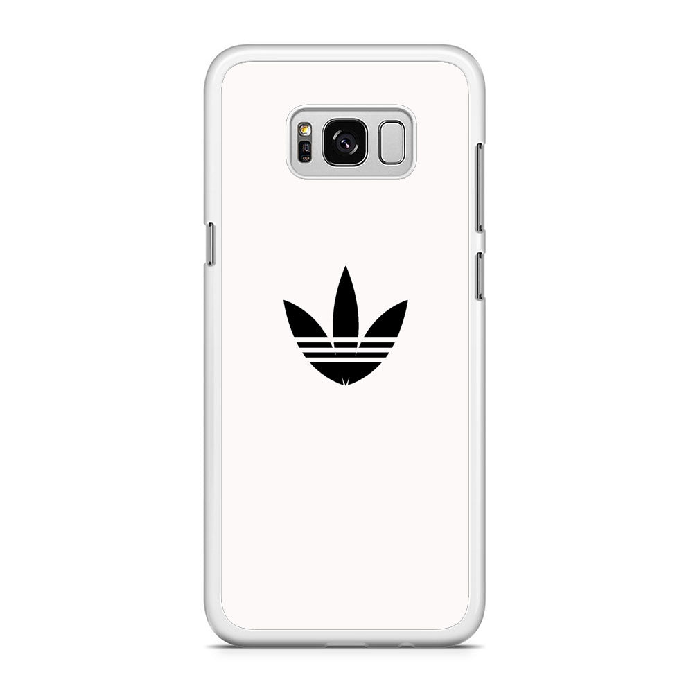 Adidas White Bone Logo Black Samsung Galaxy S8 Case