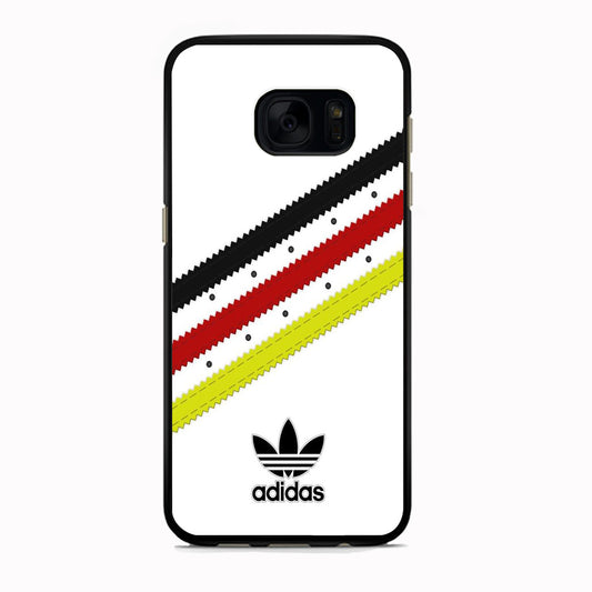 Adidas White Stripe Black Red Yellow Samsung Galaxy S7 Edge Case