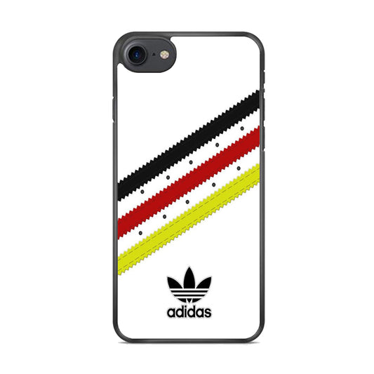 Adidas White Stripe Black Red Yellow iPhone 8 Case