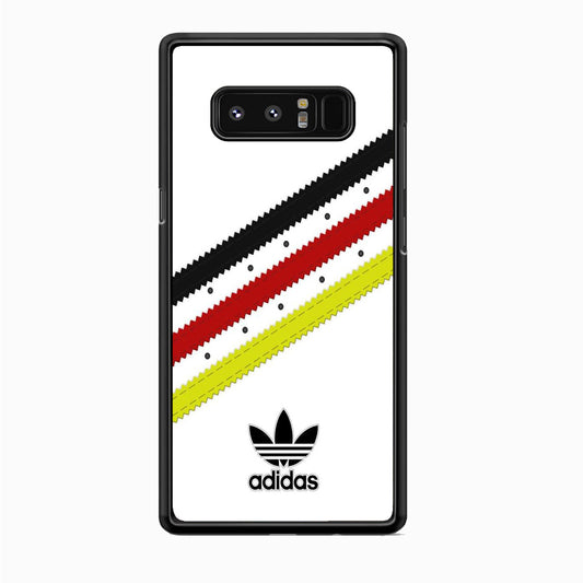 Adidas White Stripe Black Red Yellow Samsung Galaxy Note 8 Case