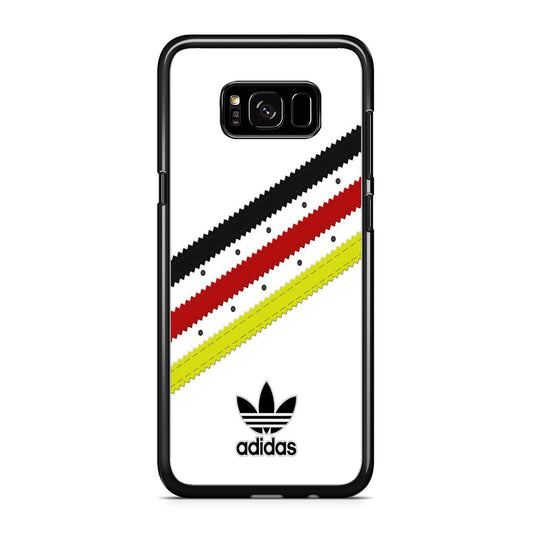 Adidas White Stripe Black Red Yellow Samsung Galaxy S8 Case