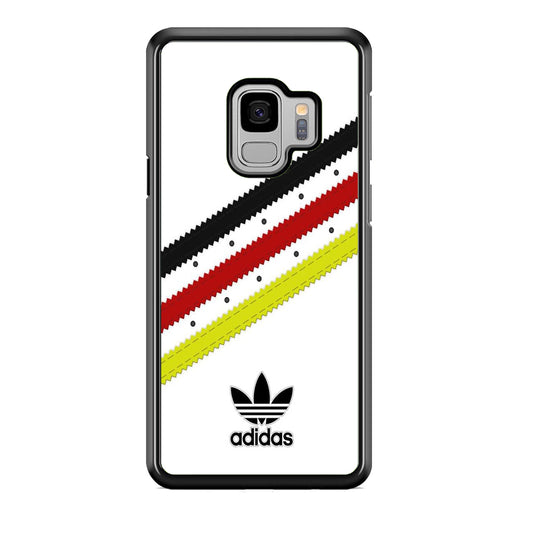 Adidas White Stripe Black Red Yellow Samsung Galaxy S9 Case