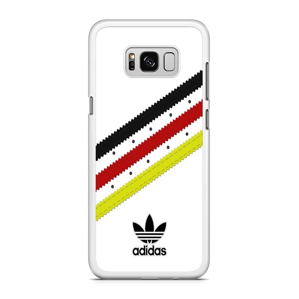 Adidas White Stripe Black Red Yellow Samsung Galaxy S8 Case