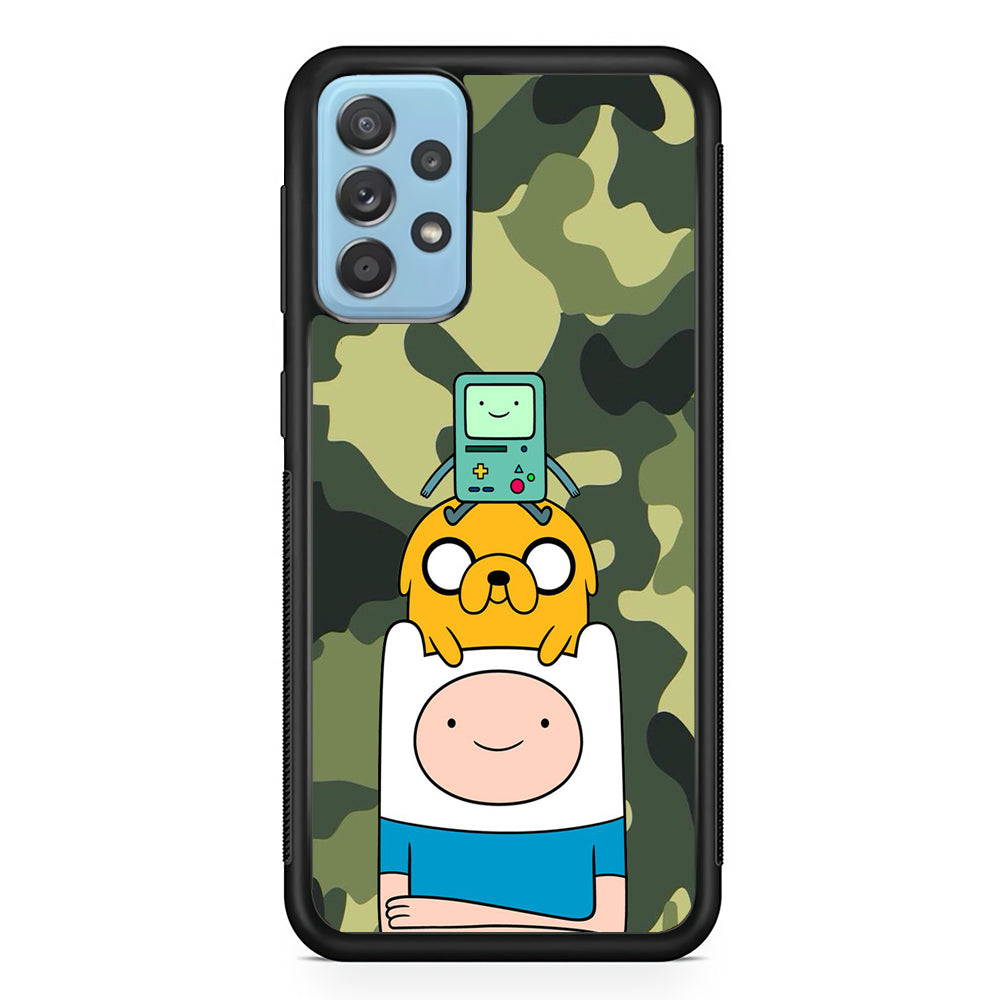 Adventure Time Camo Green Samsung Galaxy A52 Case