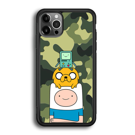 Adventure Time Camo Green iPhone 12 Pro Case