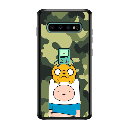 Adventure Time Camo Green Samsung Galaxy S10 Plus Case