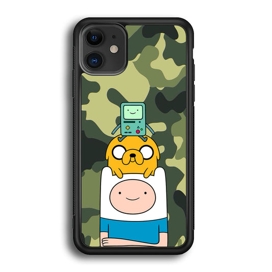 Adventure Time Camo Green iPhone 12 Case