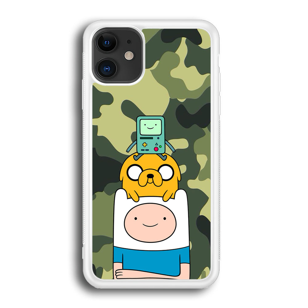 Adventure Time Camo Green iPhone 12 Case