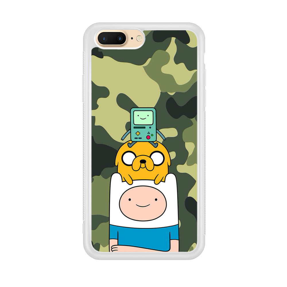 Adventure Time Camo Green iPhone 8 Plus Case