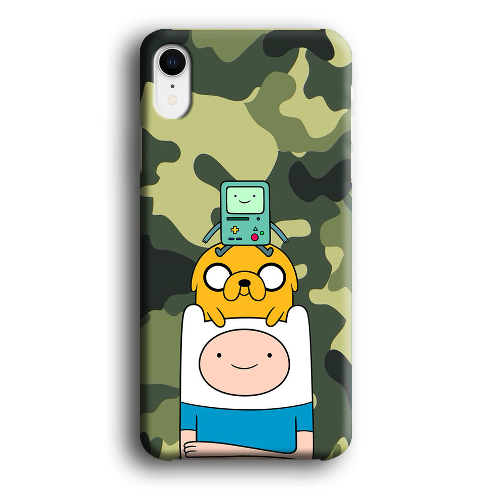 Adventure Time Camo Green iPhone XR Case