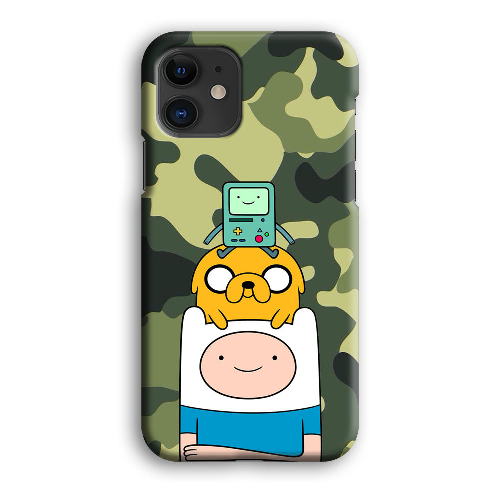 Adventure Time Camo Green iPhone 12 Case