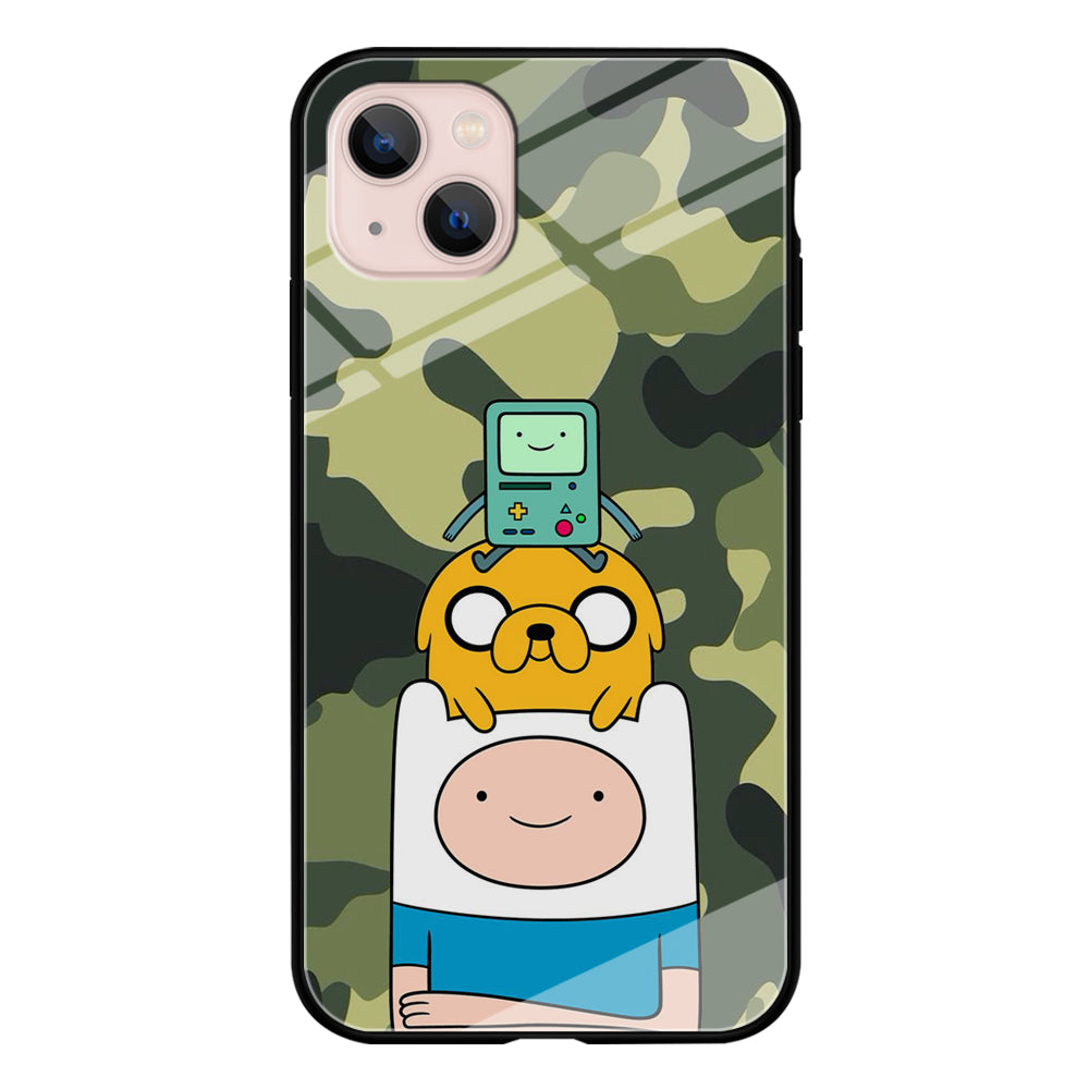 Adventure Time Camo Green iPhone 13 Case