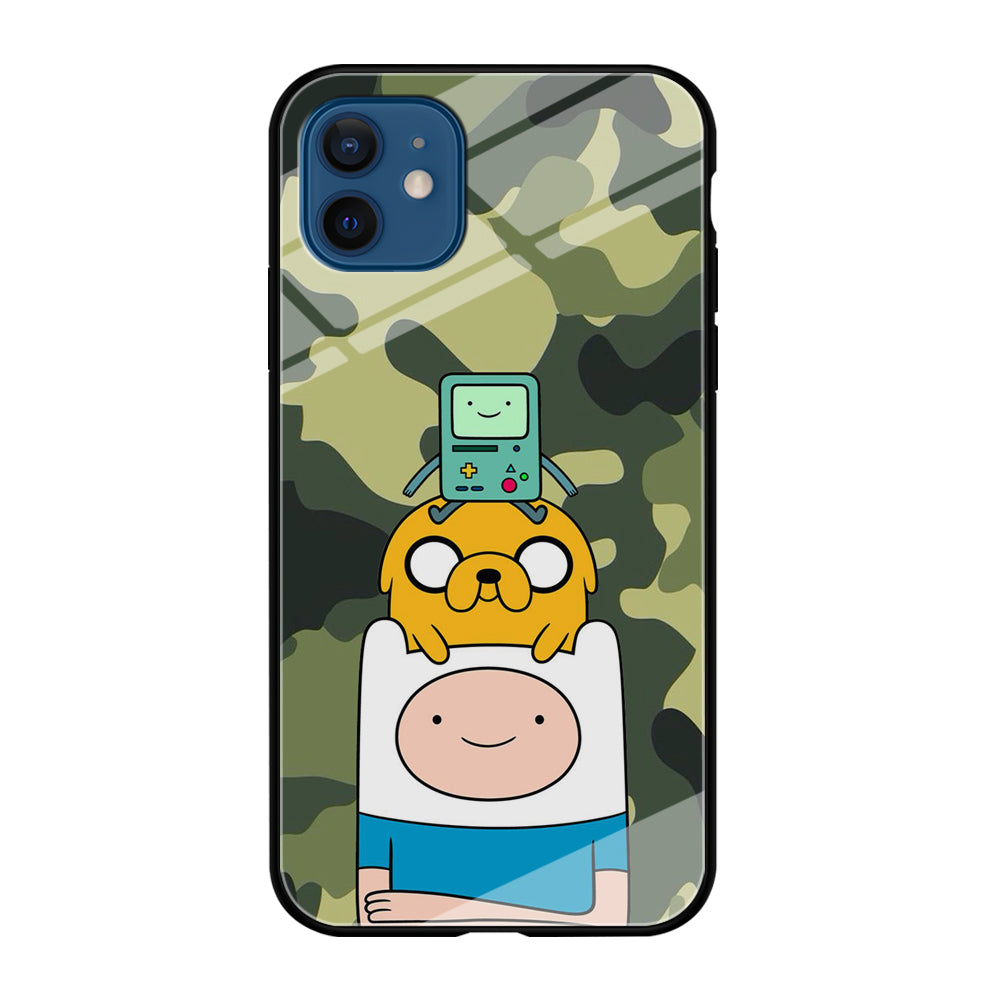 Adventure Time Camo Green iPhone 12 Case