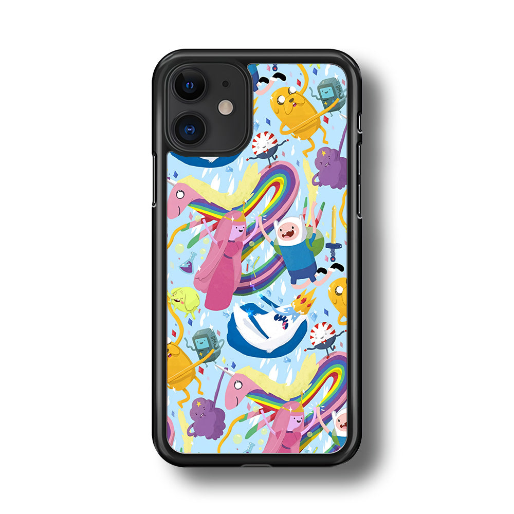 Adventure Time Flying and Playing iPhone 11 Case