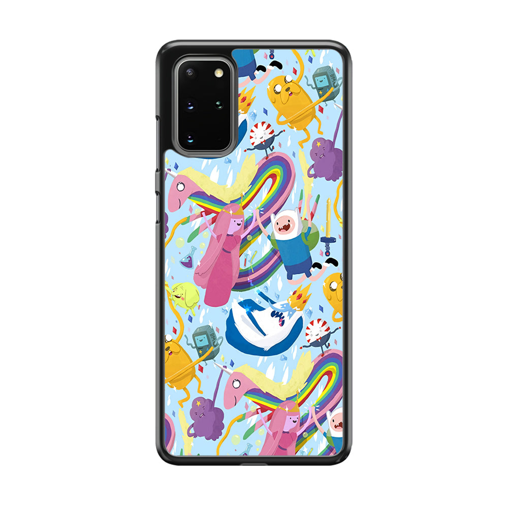 Adventure Time Flying and Playing Samsung Galaxy S20 Plus Case