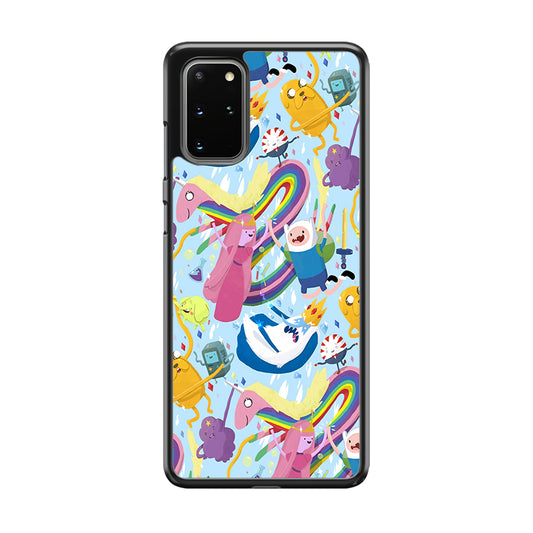 Adventure Time Flying and Playing Samsung Galaxy S20 Plus Case