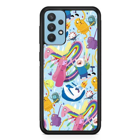 Adventure Time Flying and Playing Samsung Galaxy A32 Case