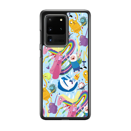 Adventure Time Flying and Playing Samsung Galaxy S20 Ultra Case