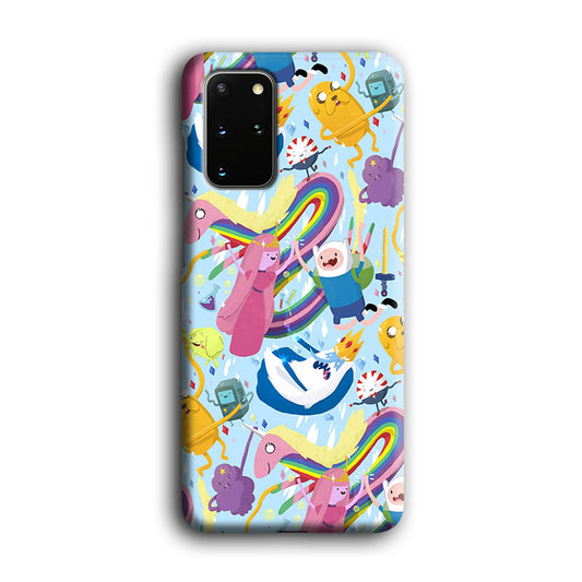 Adventure Time Flying and Playing Samsung Galaxy S20 Plus Case