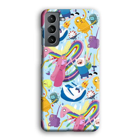 Adventure Time Flying and Playing Samsung Galaxy S21 Plus Case