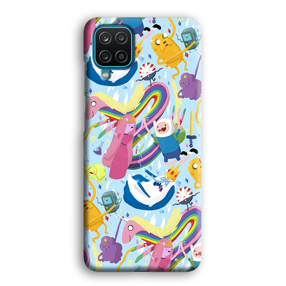 Adventure Time Flying and Playing Samsung Galaxy A12 Case