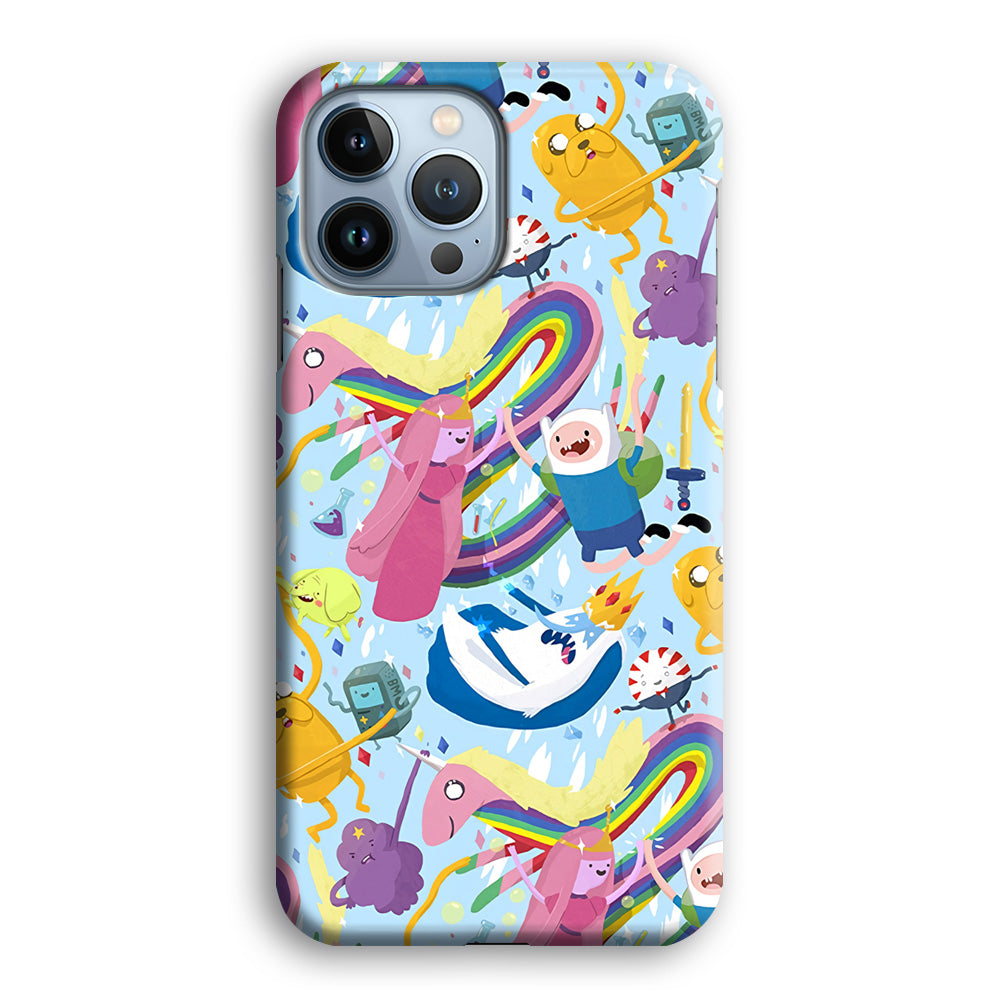 Adventure Time Flying and Playing iPhone 13 Pro Max Case