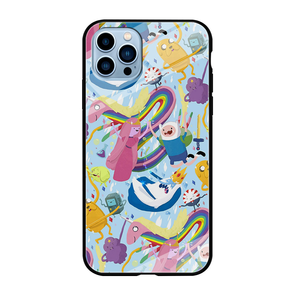 Adventure Time Flying and Playing iPhone 12 Pro Max Case