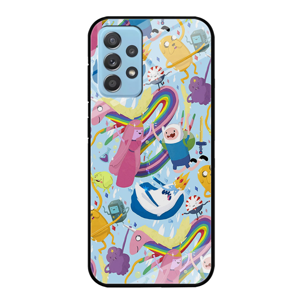 Adventure Time Flying and Playing Samsung Galaxy A52 Case