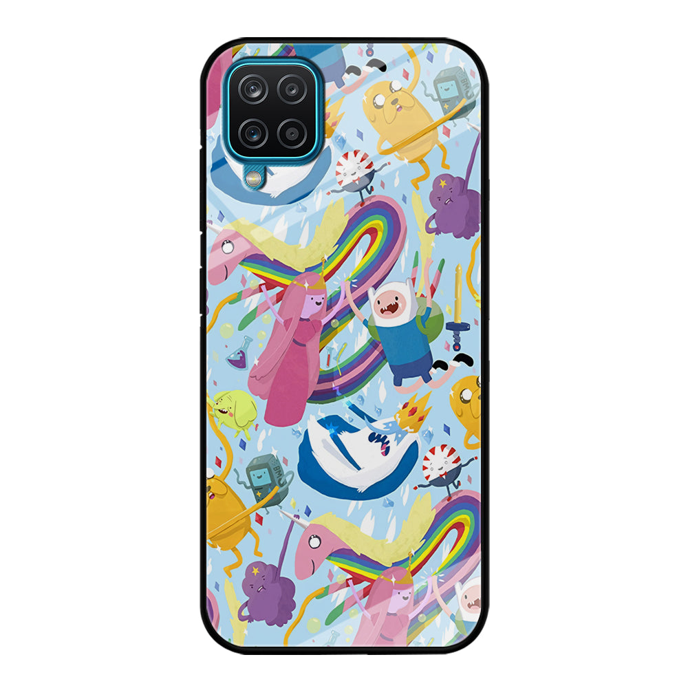 Adventure Time Flying and Playing Samsung Galaxy A12 Case
